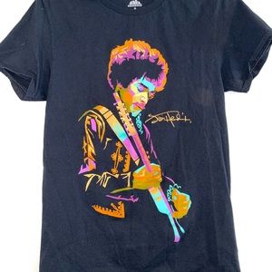 Jimmy Hendrix 2019 musician music tshirt neon colorful graphic shirt top